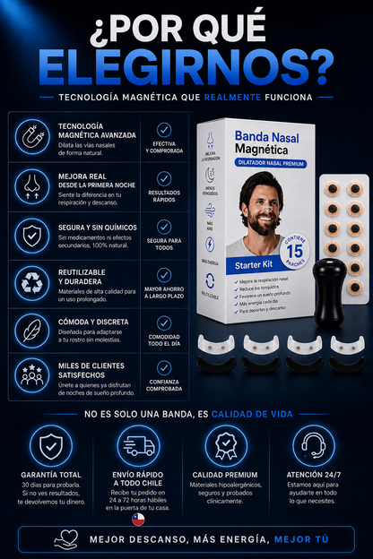 Banda Nasal Magnética Kit-Completox30