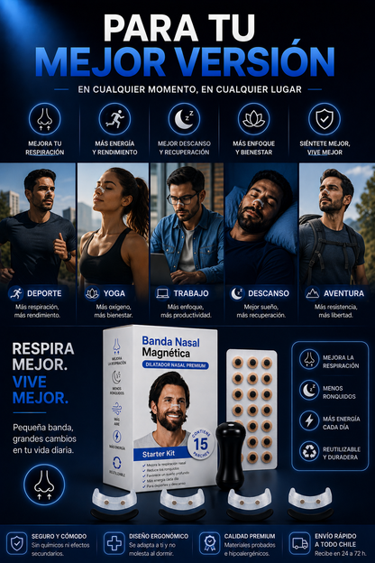 Banda Nasal Magnética Kit-Completox30